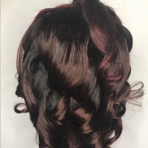 Lace closure human hair wig